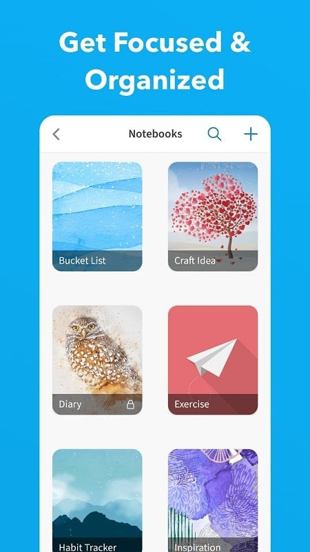 UpNote MOD APK organization features