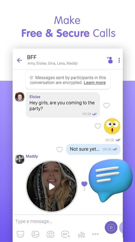 Viber Messenger MOD APK group chat feature