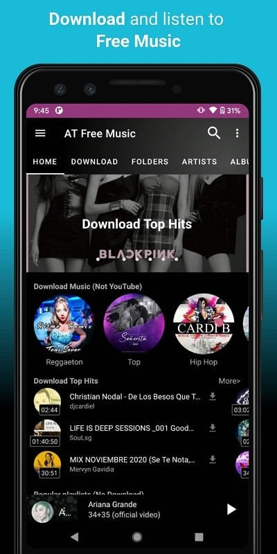 Video Music Player Downloader MOD APK features