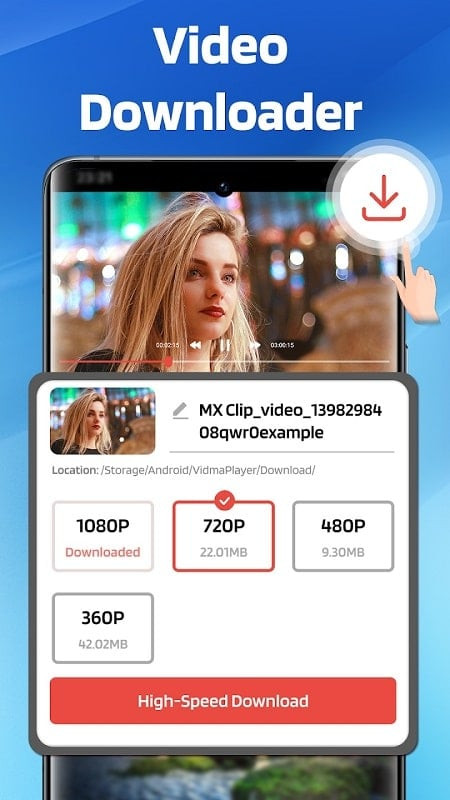 Vidma Player supports various video formats