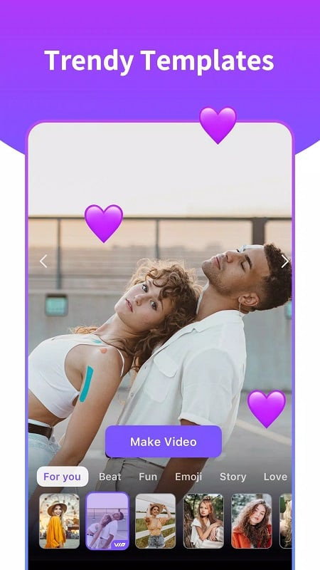 Variety of filters in Vidshow MOD APK