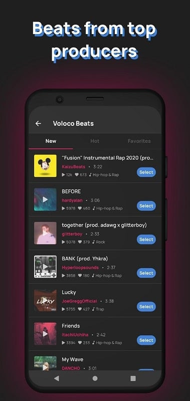 Voloco MOD APK vocal editing interface