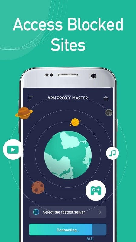 VPN Proxy Master MOD APK Screenshot