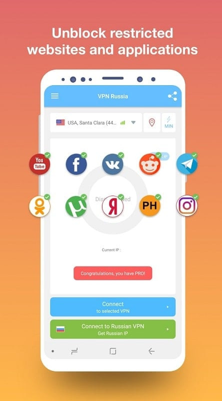 VPN Servers in Russia MOD APK