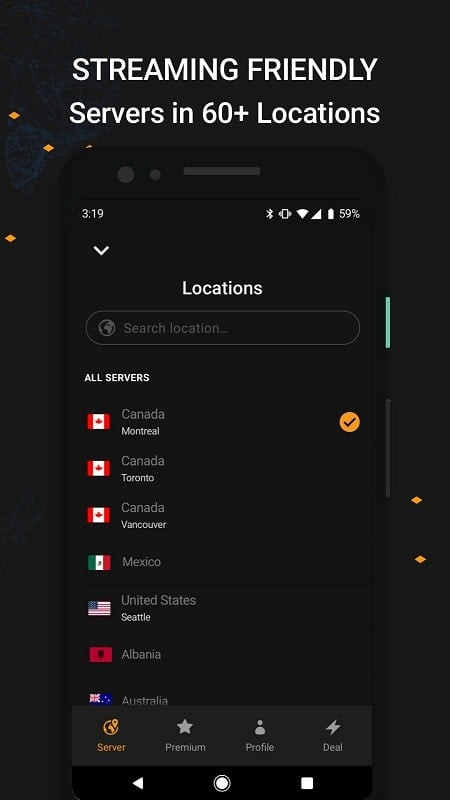 VPNhub MOD APK Network Control