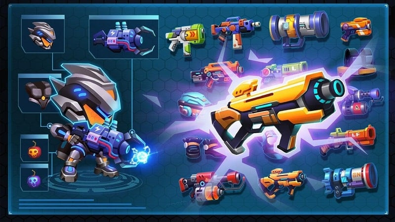 Weapons in Bullet Brawl