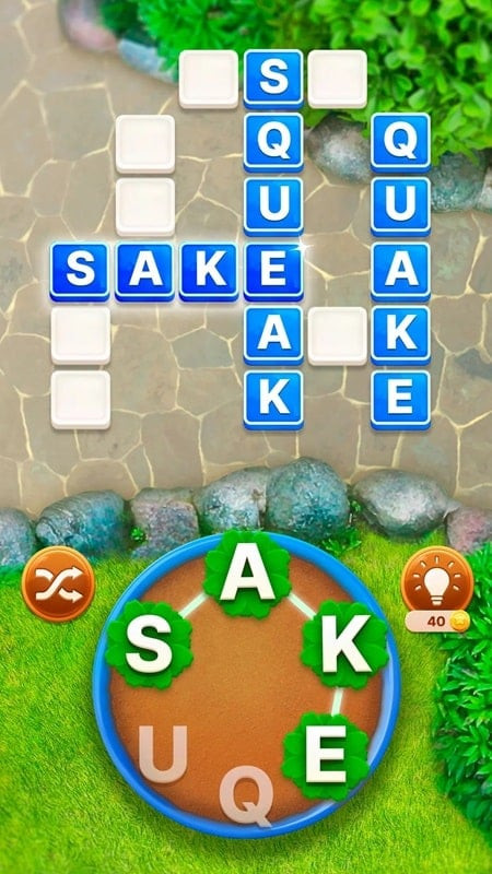 Word Garden MOD APK gameplay screenshot