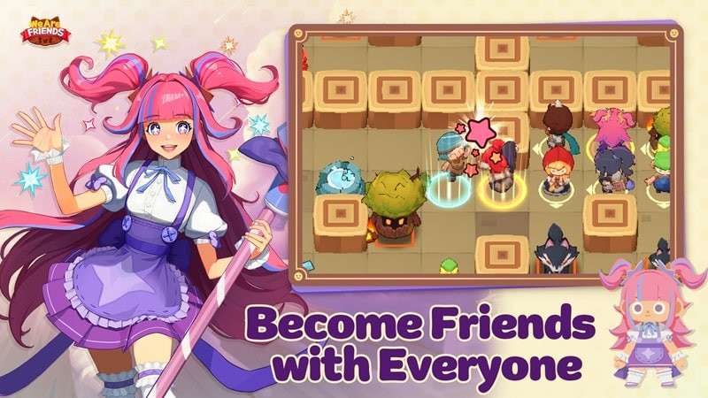 We Are Friends: Puzzle RPG hero selection