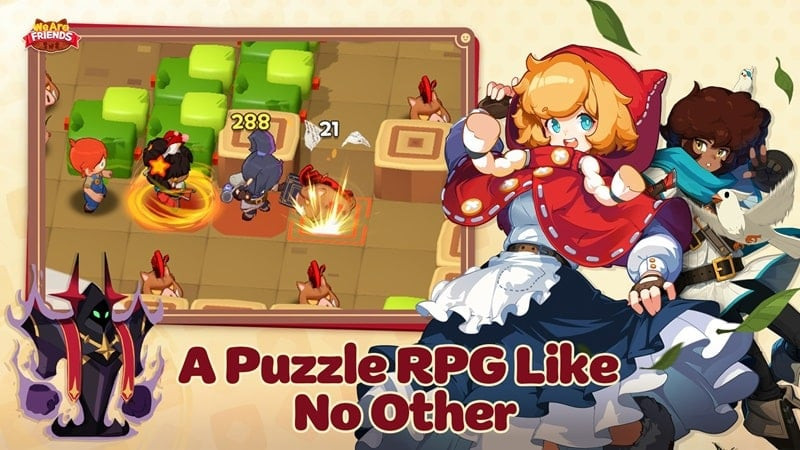 We Are Friends: Puzzle RPG MOD APK download