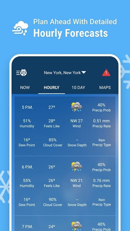 WeatherBug 7-Day Forecast