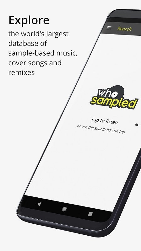 Experience a rich music database with WhoSampled MOD APK