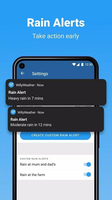 WillyWeather APK features