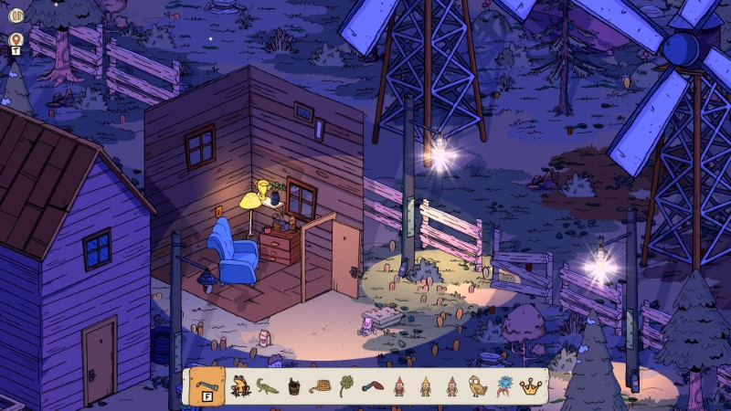 Wind Peaks gameplay screenshot with interactions