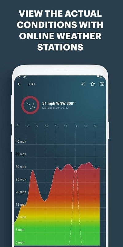 Windy.app user interface