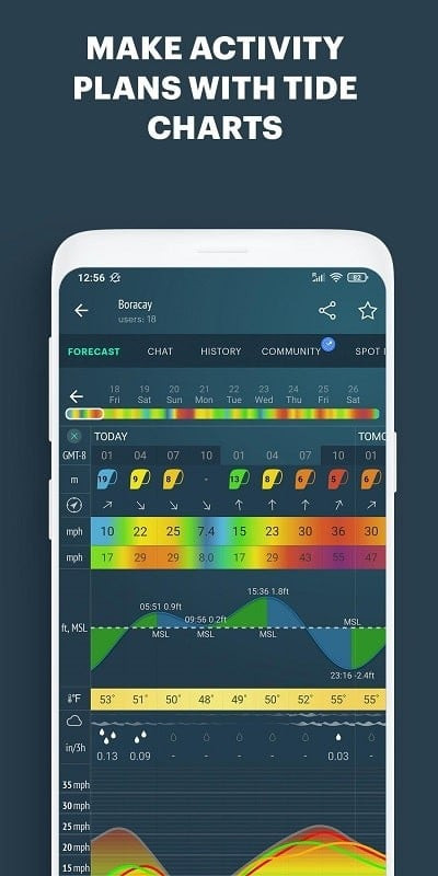 Windy.app statistics report