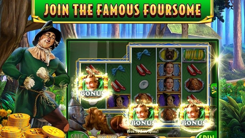 Wizard of Oz Slots MOD APK Screenshot