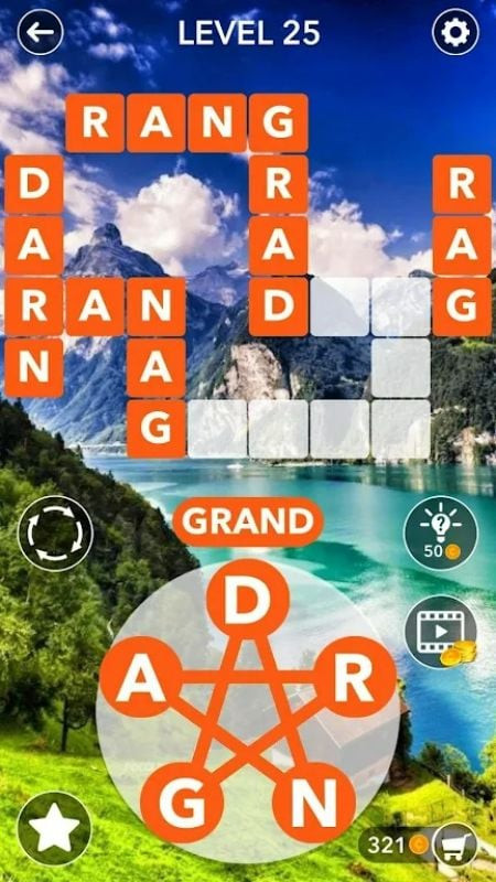 Word Crossword Search MOD APK background selection screenshot