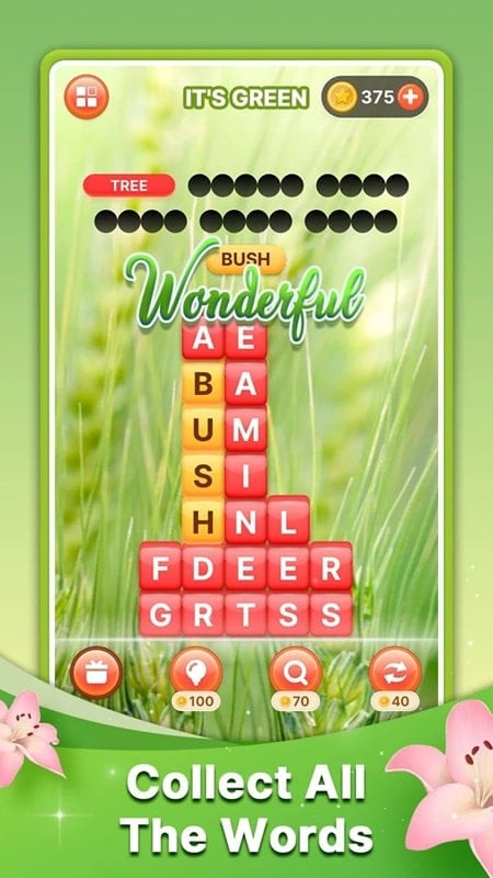 Word Search Block Puzzle Game wallpaper screenshot