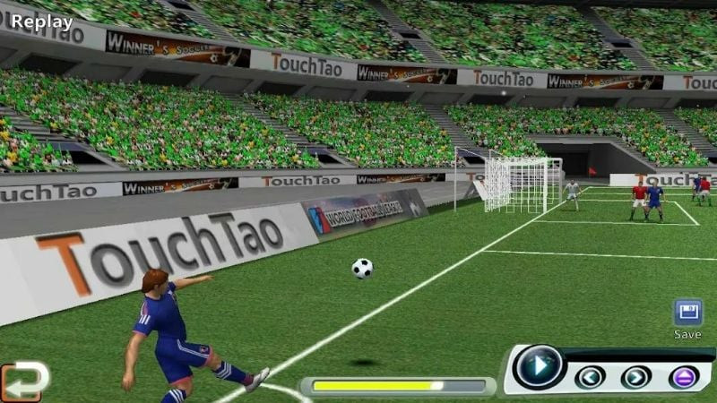 World Soccer League MOD APK game mode selection screen