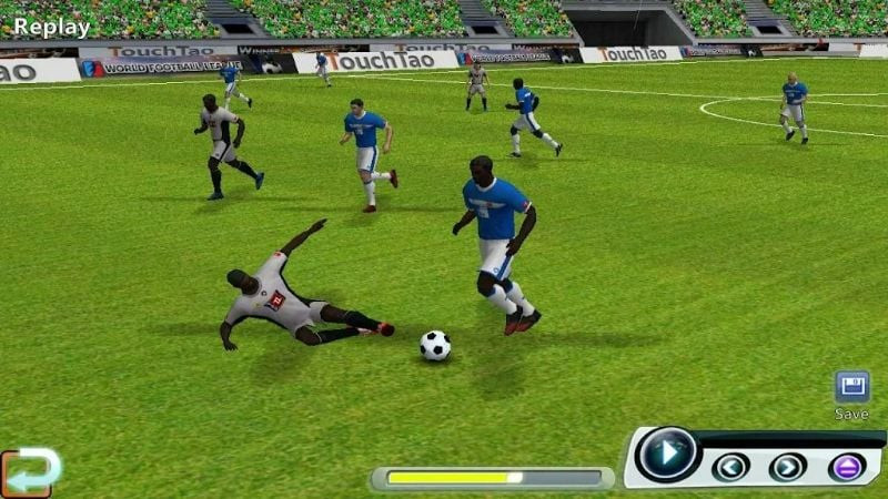 World Soccer League MOD APK team selection screen