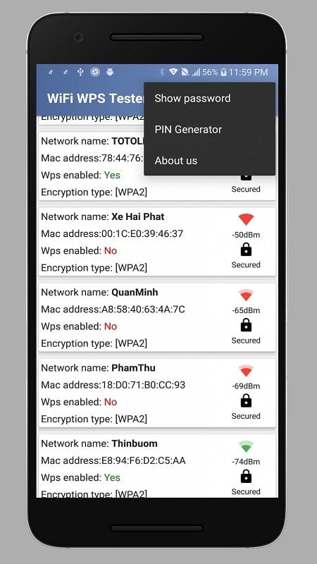 WPS WPA Tester MOD APK Download Screenshot