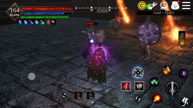 WR Legend Of Abyss RPG MOD APK Screenshot