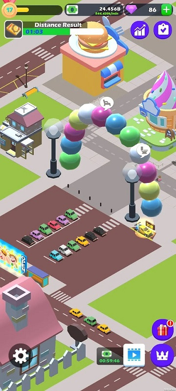 Building shops in Idle Fantasy Town Tycoon