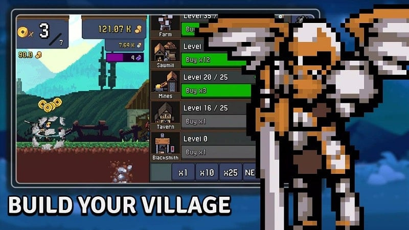 Building a village in Tap Ninja MOD