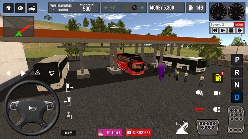 Xe buýt trong IDBS Bus Simulator