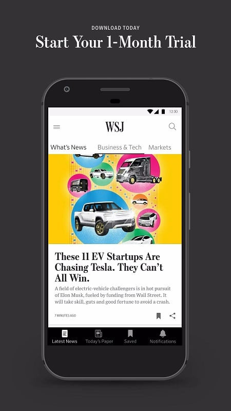 Watching a video on The Wall Street Journal MOD APK