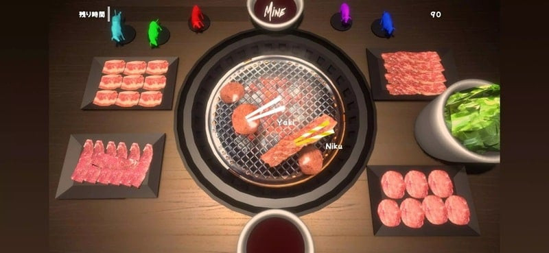 Yakiniku Simulator finished meal