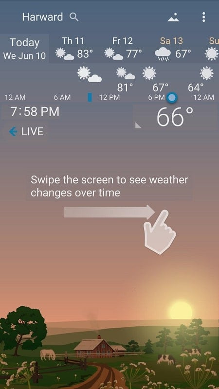 YoWindow Weather Unlimited interface screenshot