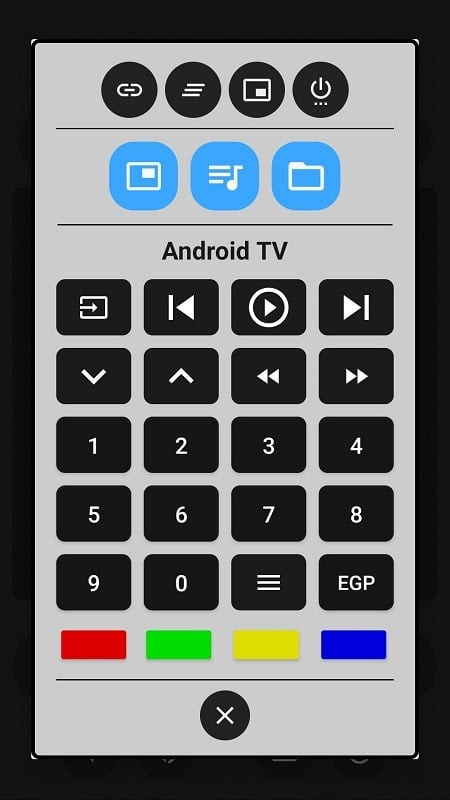 Zank Remote MOD APK settings menu