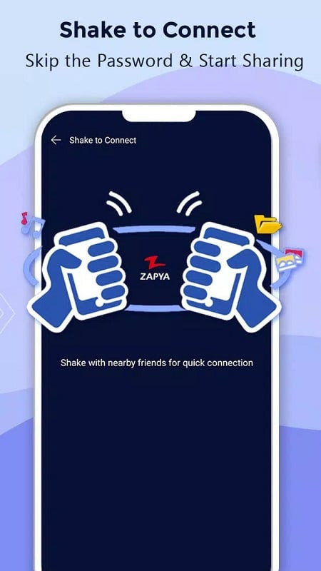 Zapya MOD APK App Interface