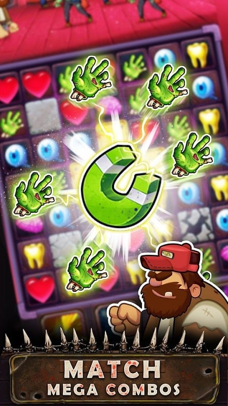 Zombie Blast MOD APK screenshot showcasing different characters