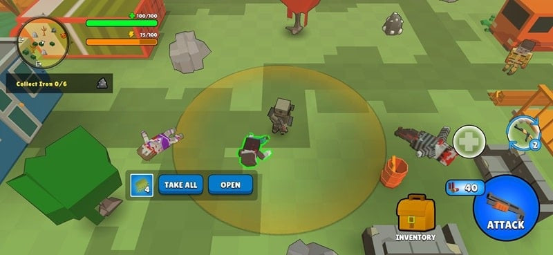 Zombie Island MOD APK gameplay screenshot