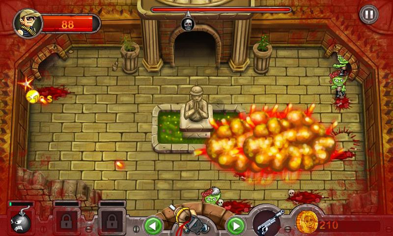 Zombie War MOD APK screenshot showing gameplay