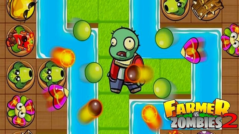 Zombies vs. Farmer 2 gameplay screenshot