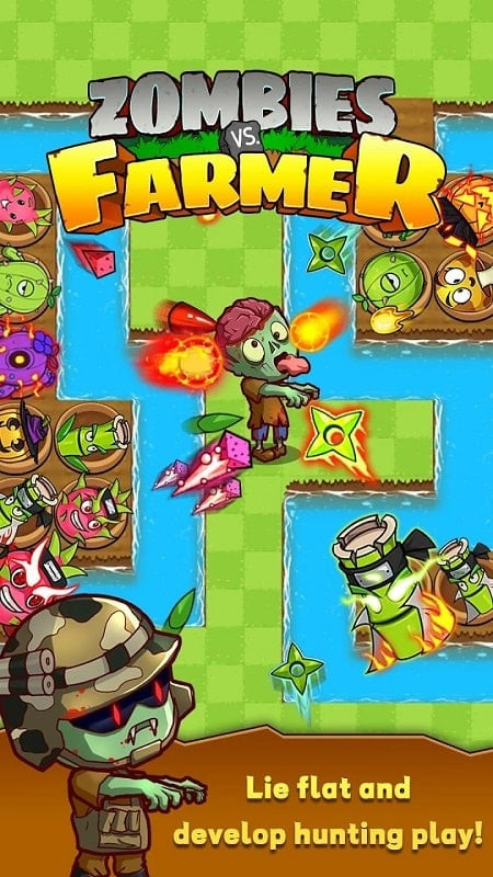 Mutant Plants in Zombies vs. Farmer MOD APK